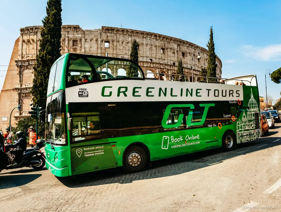 Hop-on hop-off bus Rome met 3 scenische routes langs het historische centrum